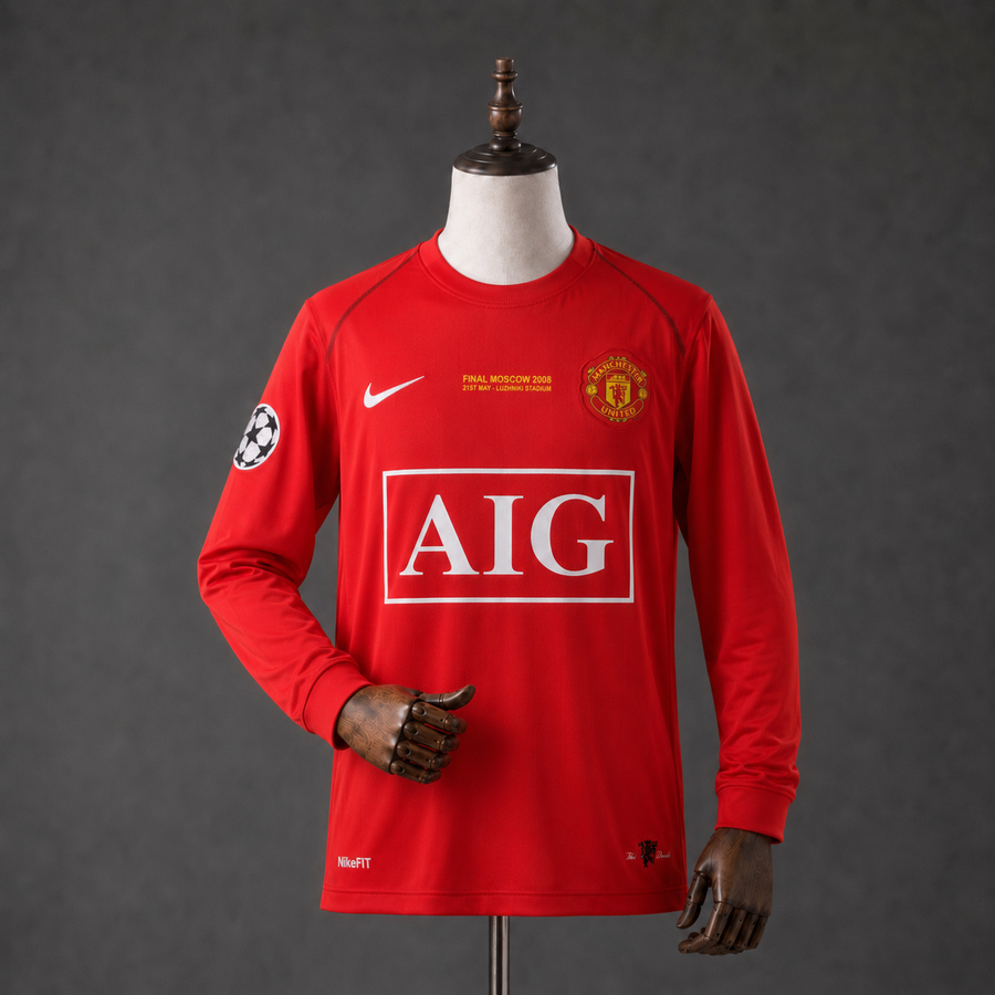 CRISTIANO RONALDO MANCHESTER UNITED 2007 - 08 HOME KIT PREMIUM EMBROIDERY F/S
