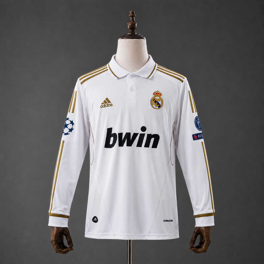 CRISTIANO RONALDO REAL MADRID 2011 - 12 HOME KIT PREMIUM EMBROIDERY F/S