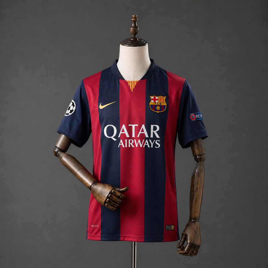 NEYMAR JR FC BARCELONA 2014 - 15 HOME KIT PREMIUM EMBROIDERY