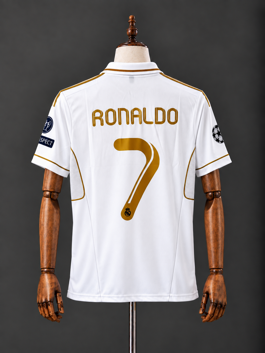 CRISTIANO RONALDO REAL MADRID 2011 - 12 HOME KIT PREMIUM EMBROIDERY