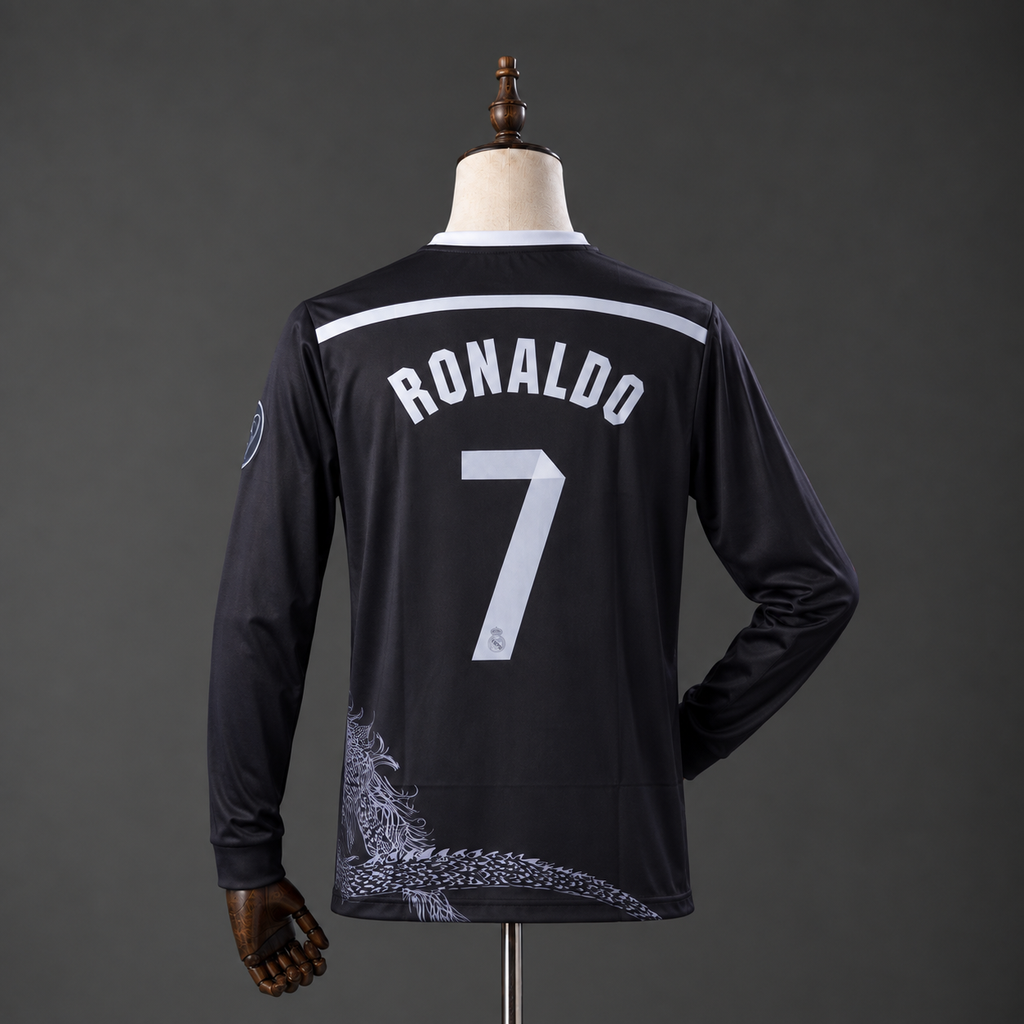 CRISTIANO RONALDO REAL MADRID 2014 - 15 THIRD KIT PREMIUM EMBROIDERY F/S