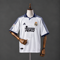 ROBERTO CARLOS REAL MADRID 2000 - 01 HOME KIT FIVE SLEEVES PREMIUM EMBROIDERY