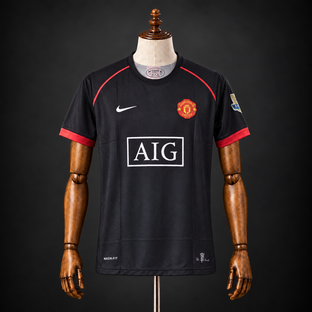 CRISTIANO RONALDO MANCHESTER UNITED 2007 - 08 AWAY KIT PREMIUM EMBROIDERY