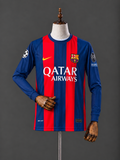 LIONEL MESSI FC BARCELONA 2017 - 18 HOME KIT PREMIUM EMBROIDERY F/S