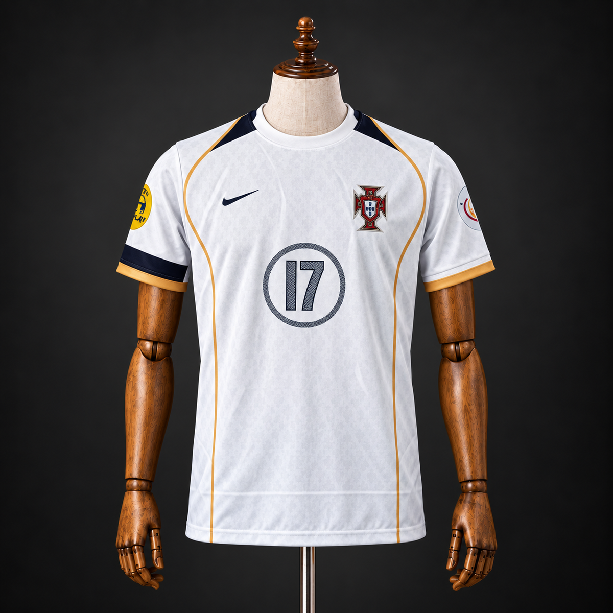 CRISTIANO RONALDO PORTUGAL 2006 AWAY KIT PREMIUM EMBROIDERY F/S