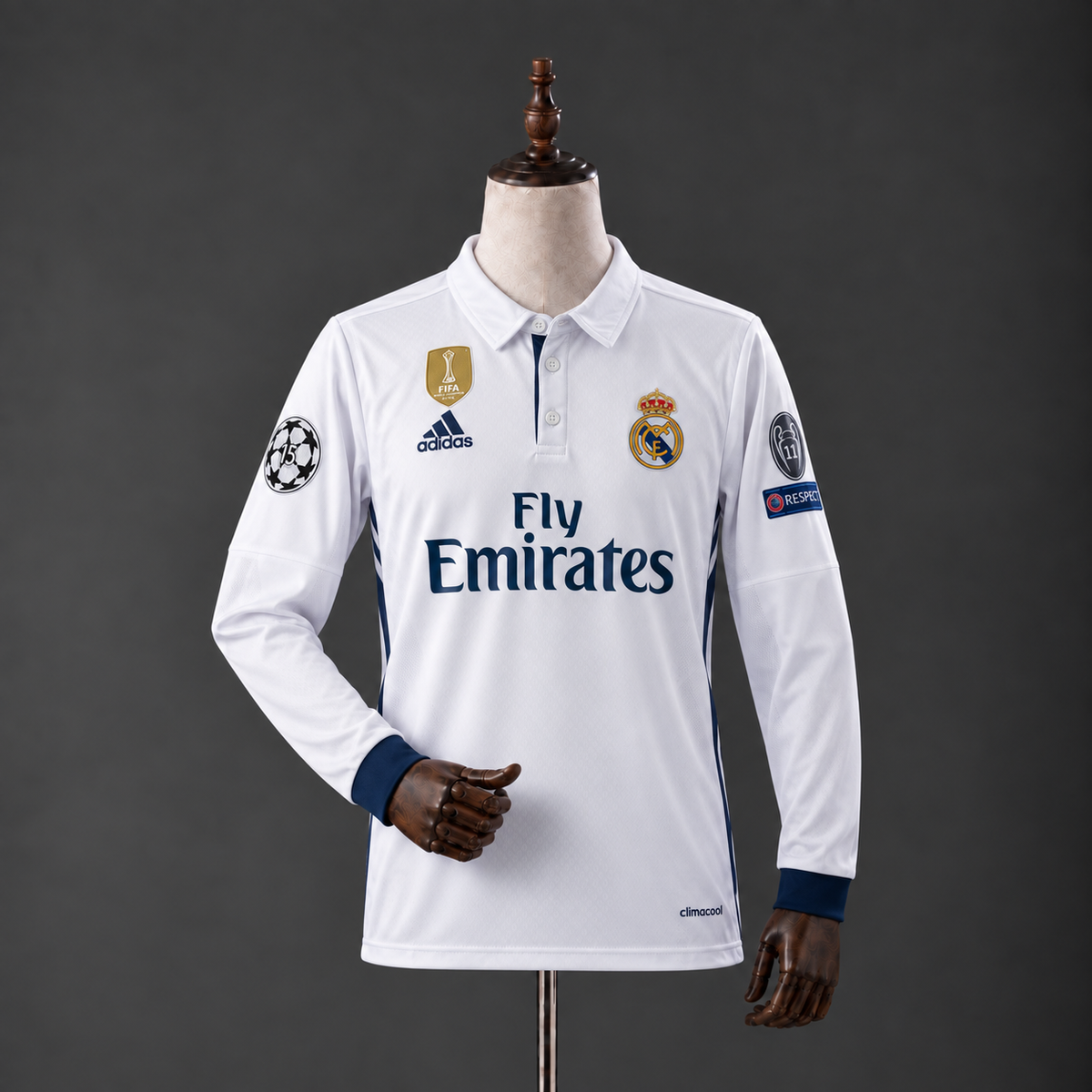 CRISTIANO RONALDO REAL MADRID 2016 - 17 HOME KIT PREMIUM EMBROIDERY F/S