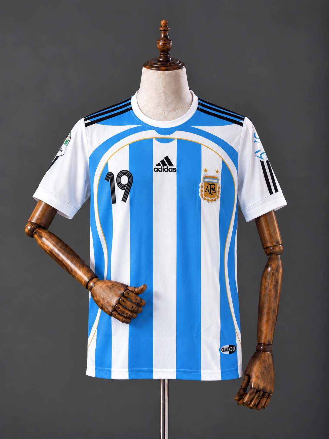 LIONEL MESSI ARGENTINA 2006 HOME KIT PREMIUM EMBROIDERY