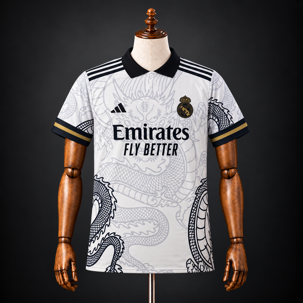 REAL MADRID DRAGON EDITION SPECIAL KIT PREMIUM EMBROIDERY