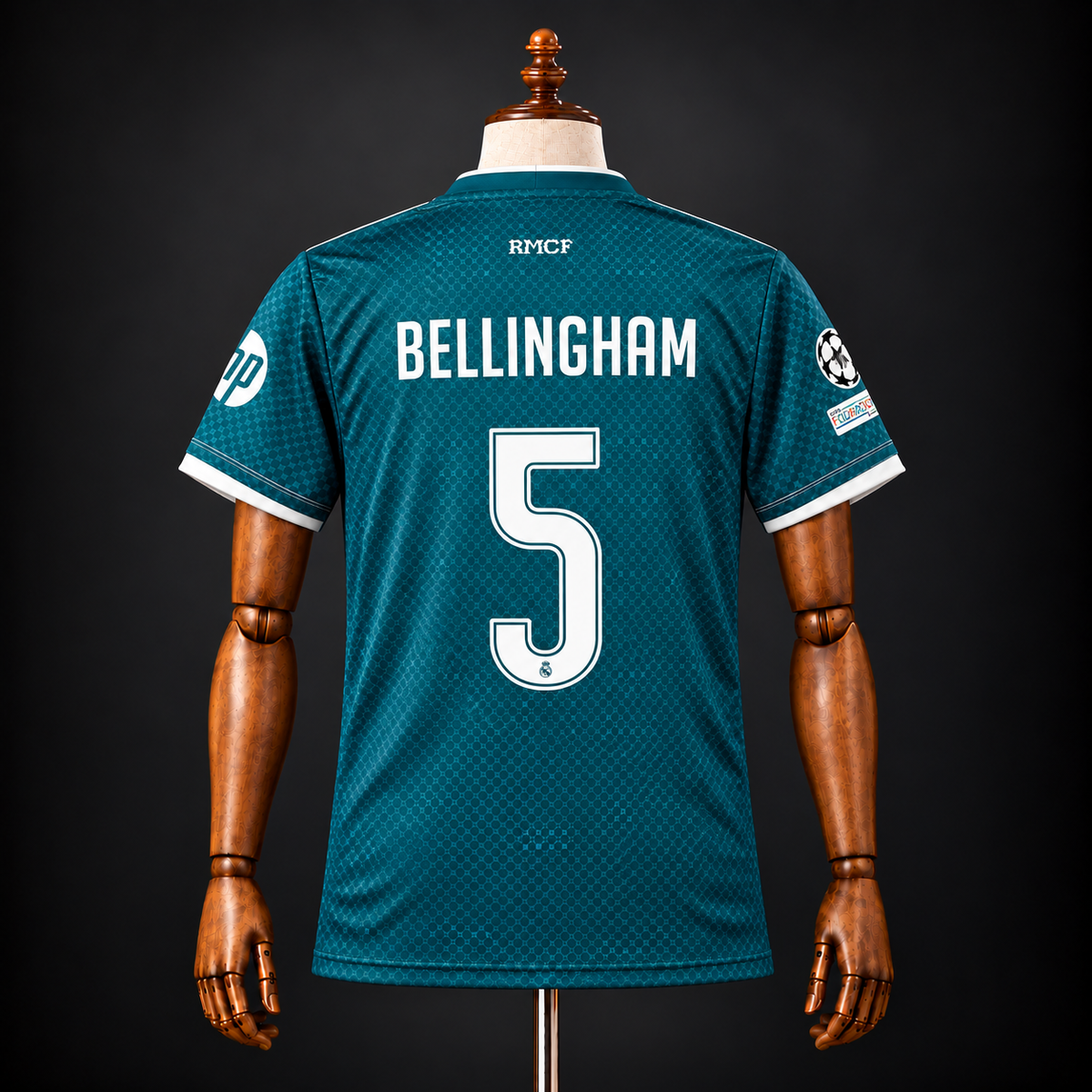 JUDE BELLINGHAM REAL MADRID 2026 - 27 AWAY KIT PREMIUM EMBROIDERY
