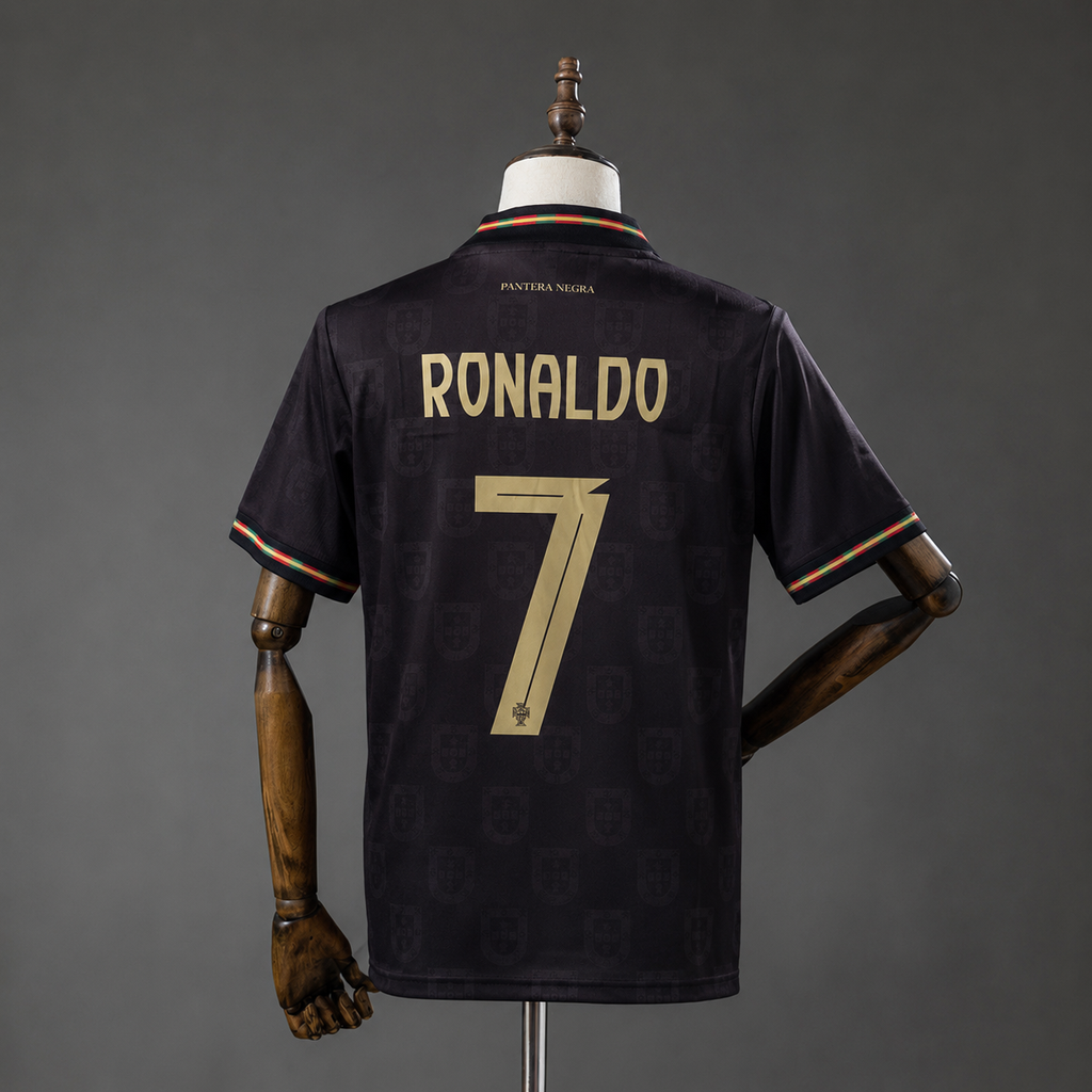CRISTIANO RONALDO PORTUGAL PANTHERA NEGRA KIT PREMIUM EMBROIDERY