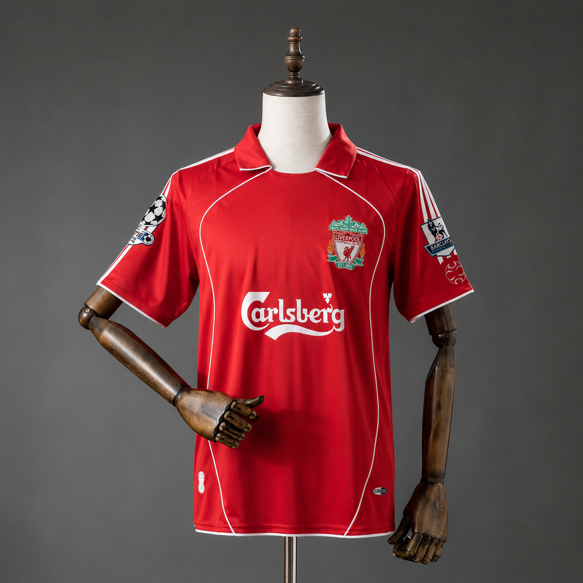 STEVEN GERRARD LIVERPOOL 2006 - 07 HOME KIT PREMIUM EMBROIDERY