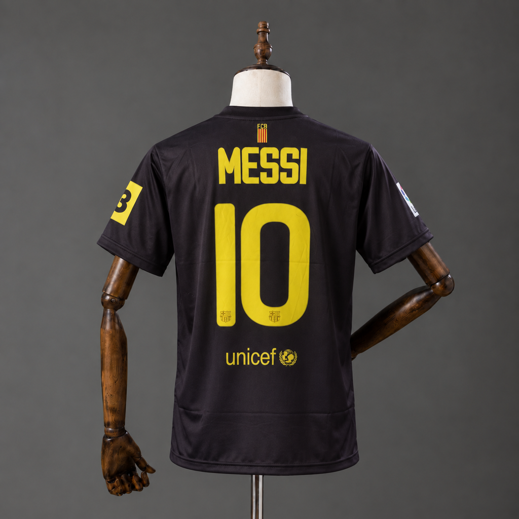 LIONEL MESSI FC BARCELONA 2011 - 12 AWAY KIT PREMIUM EMBROIDERY