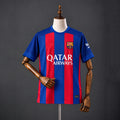 LIONEL MESSI FC BARCELONA 2017 - 18 HOME KIT PREMIUM EMBROIDERY