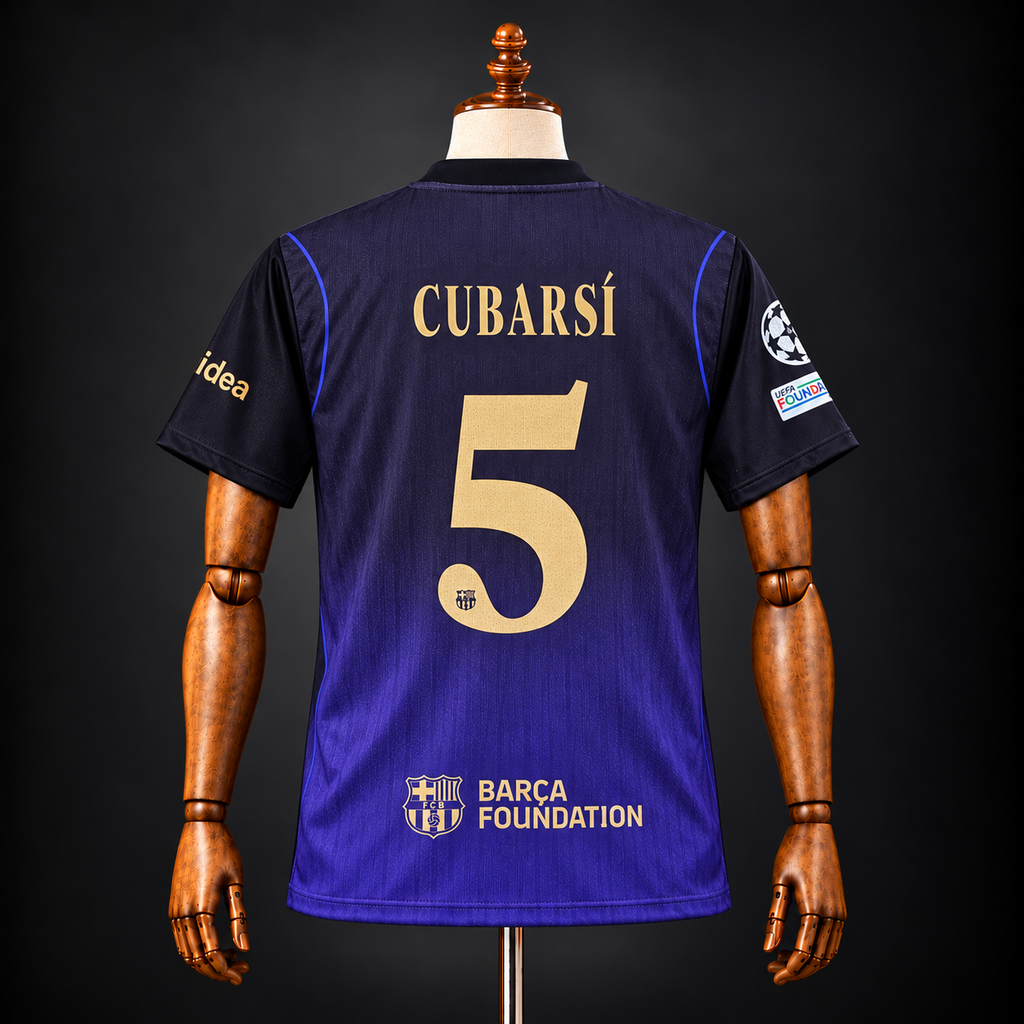 PAU CUBARSÍ FC BARCELONA 2026 - 27 AWAY KIT PREMIUM EMBROIDERY