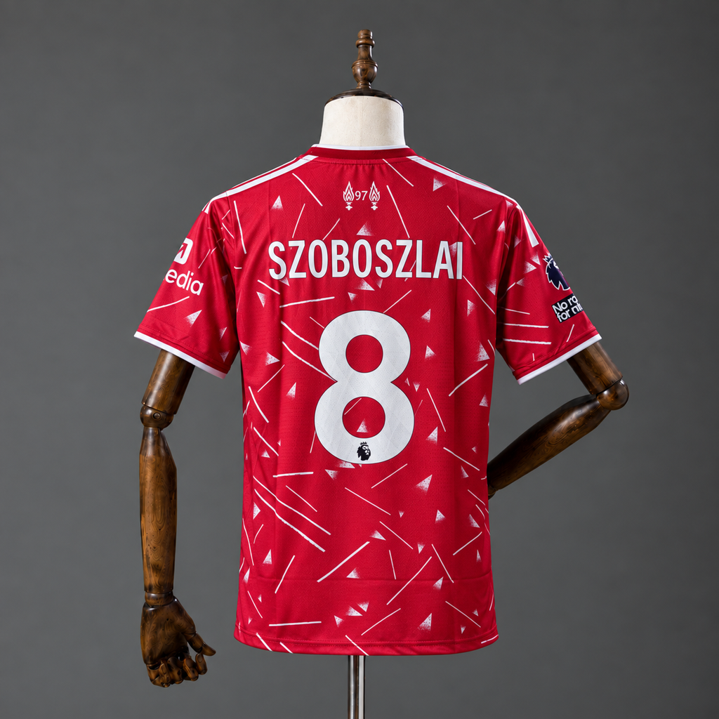 DOMINIK SZOBOSZLAI LIVERPOOL 2026 - 27 HOME KIT PREMIUM EMBROIDERY