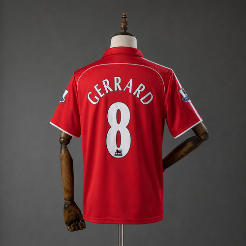 STEVEN GERRARD LIVERPOOL 2006 - 07 HOME KIT PREMIUM EMBROIDERY