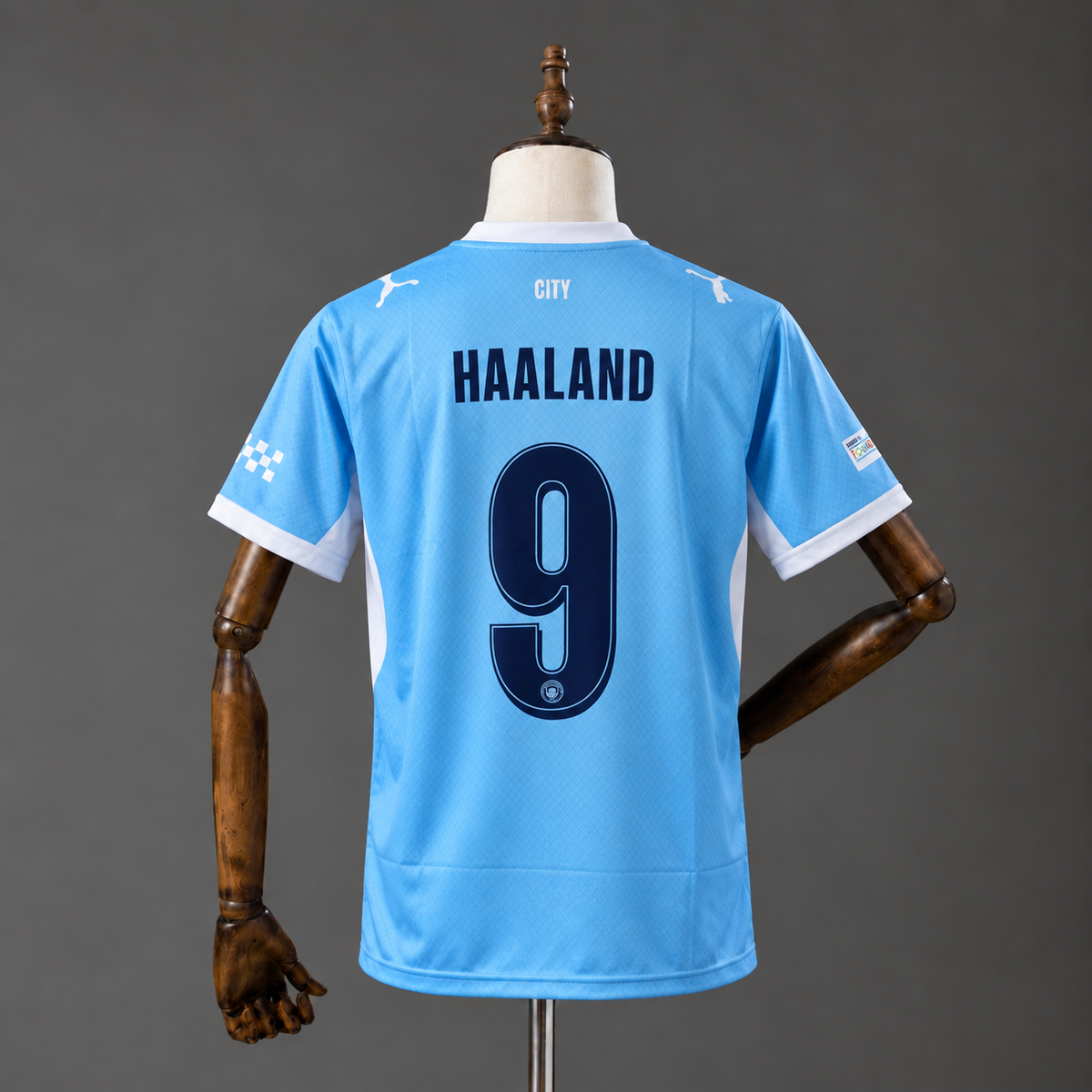 ERLING HAALAND MANCHESTER CITY 2026 - 27 HOME KIT PREMIUM EMBROIDERY
