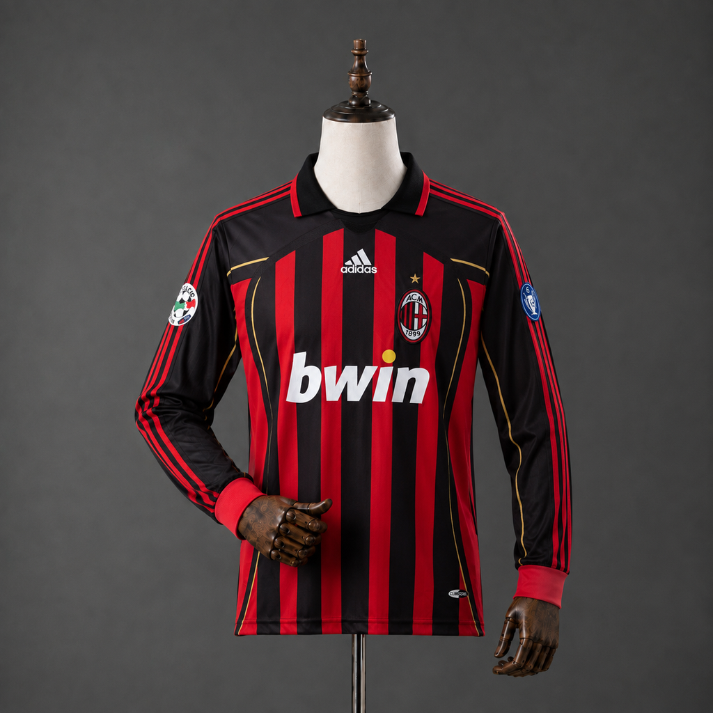 KAKA AC MILAN 2006 - 07 HOME KIT PREMIUM EMBROIDERY