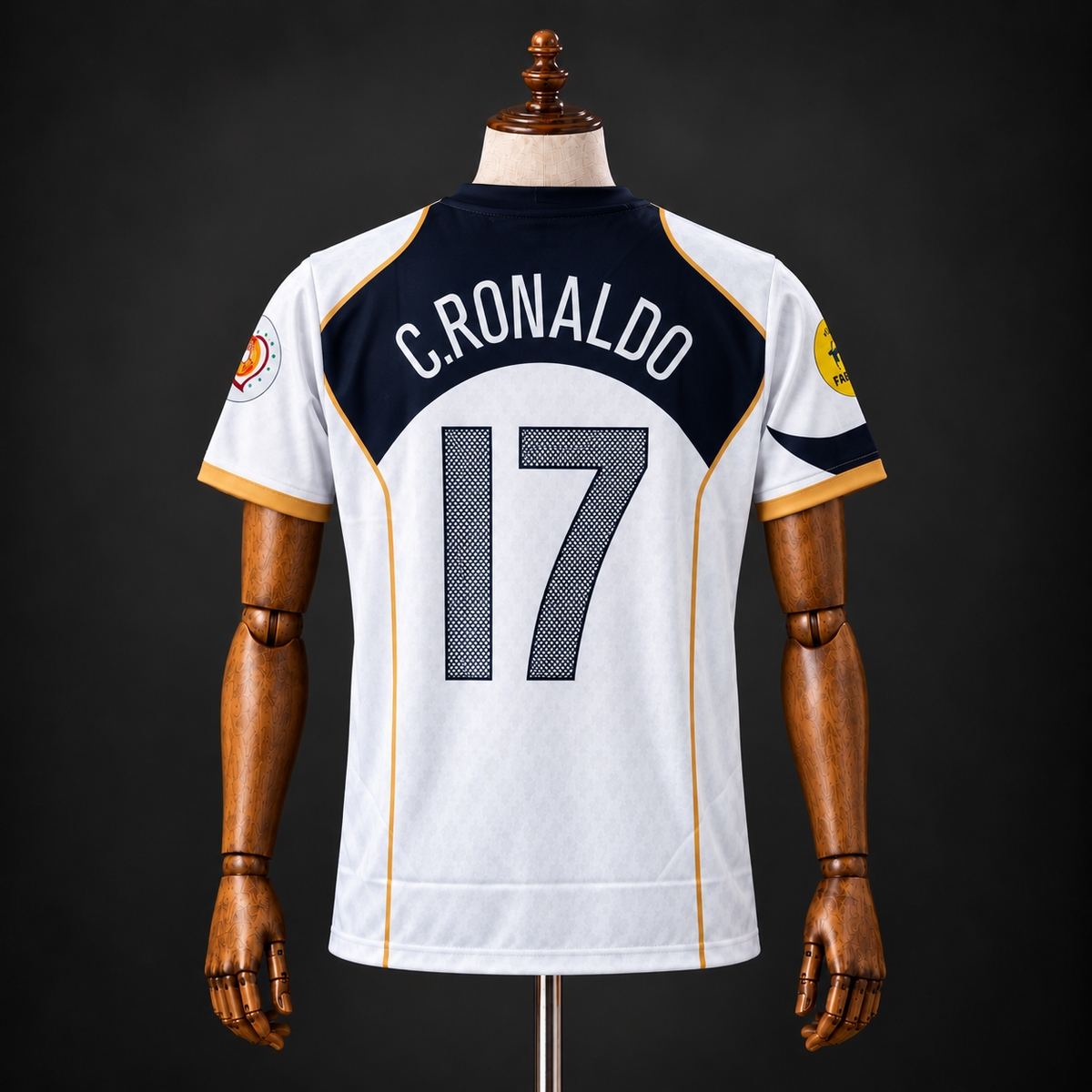 CRISTIANO RONALDO PORTUGAL 2006 AWAY KIT PREMIUM EMBROIDERY F/S