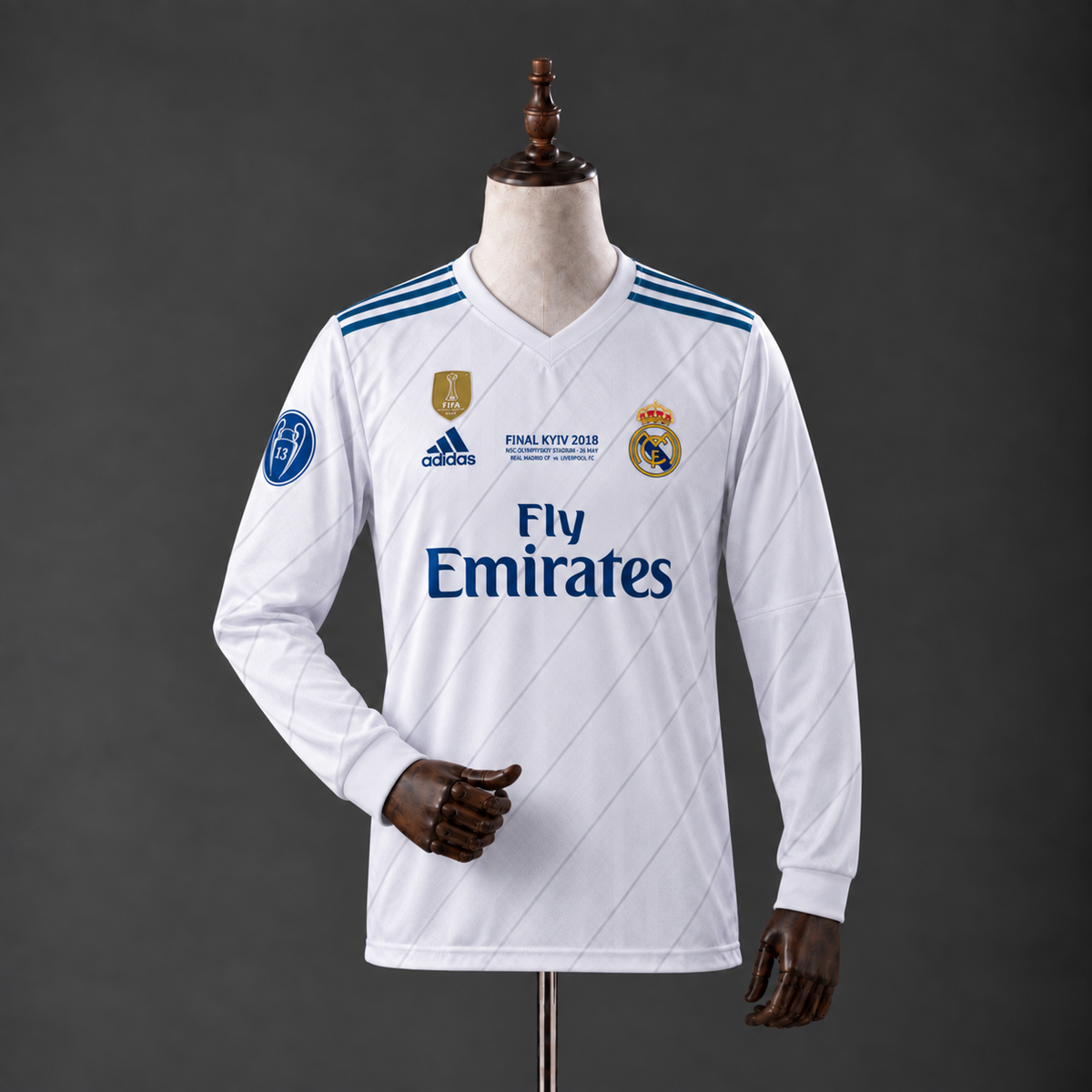 CRISTIANO RONALDO REAL MADRID 2017 - 18 HOME KIT PREMIUM EMBROIDERY F/S