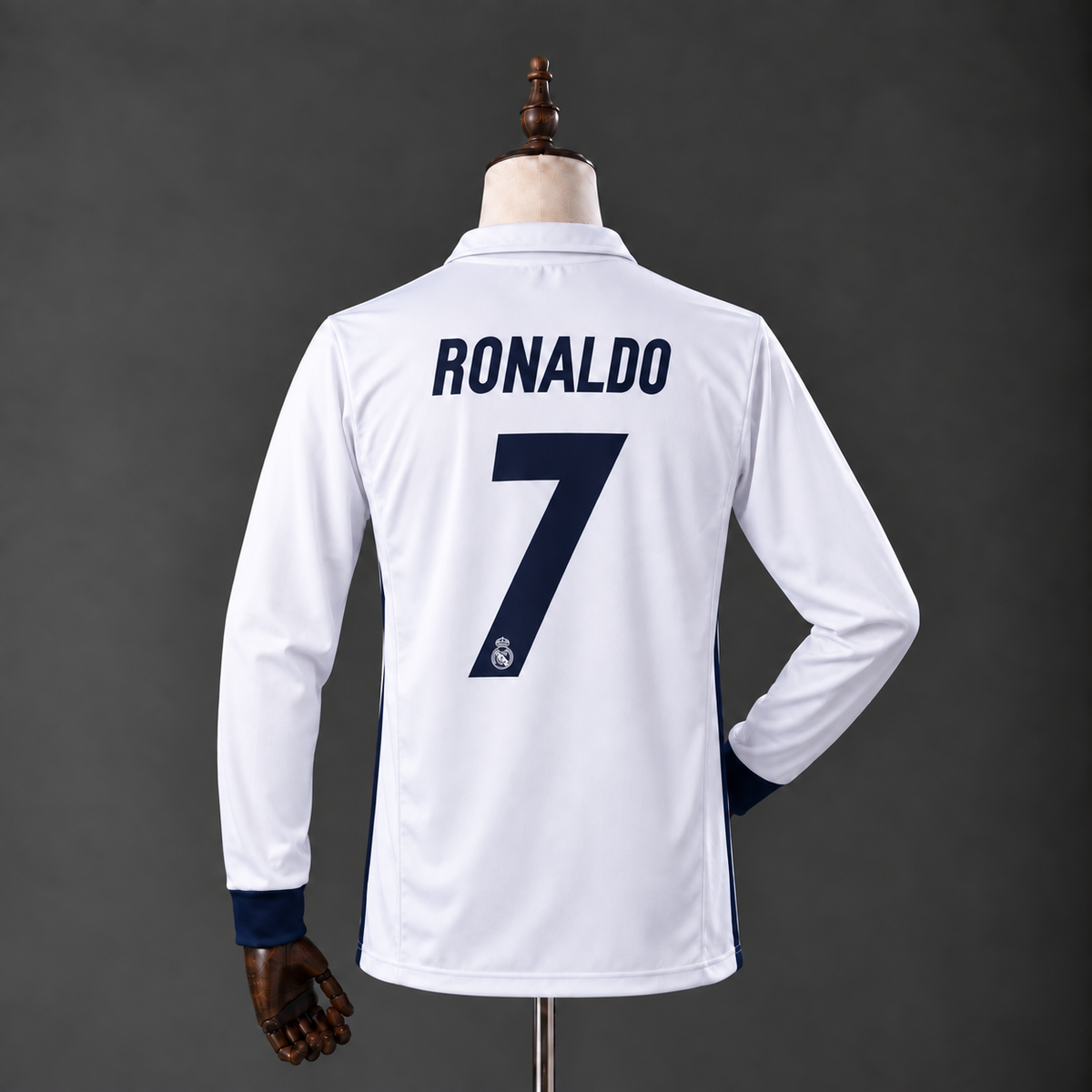 CRISTIANO RONALDO REAL MADRID 2016 - 17 HOME KIT PREMIUM EMBROIDERY F/S