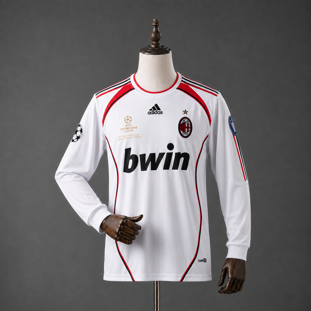 KAKA AC MILAN 2006 - 07 AWAY KIT PREMIUM EMBROIDERY F/S