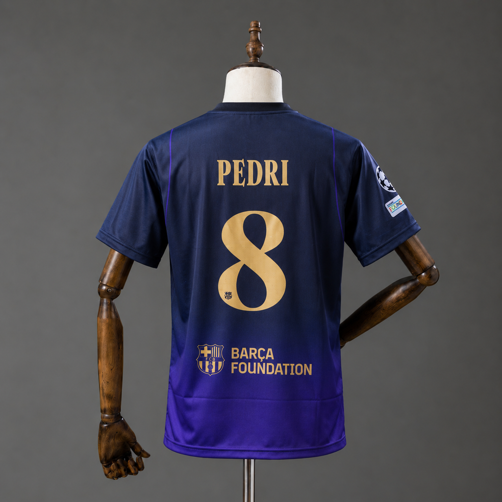PEDRI FC BARCELONA 2026 - 27 AWAY KIT PREMIUM EMBROIDERY