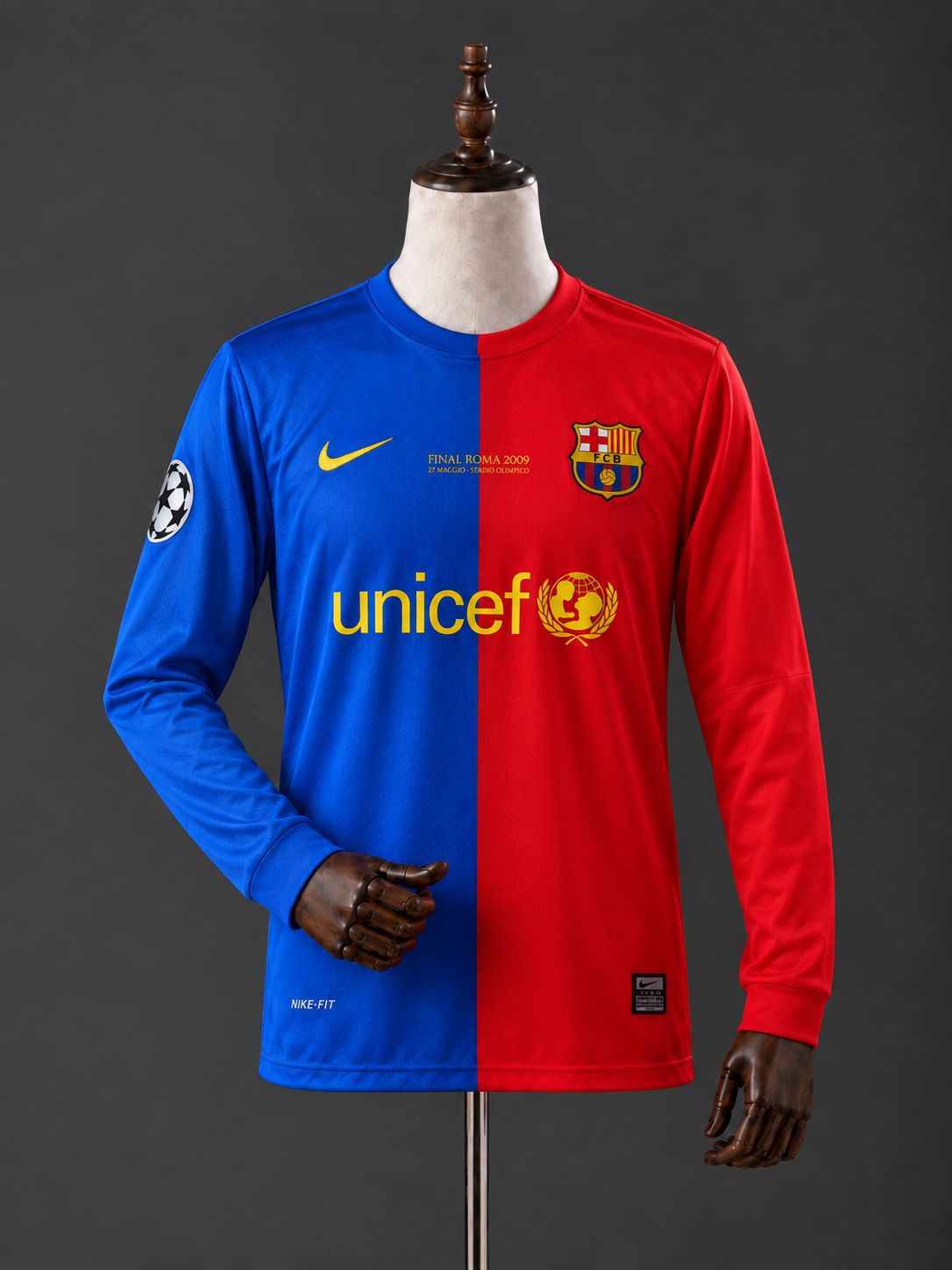 LIONEL MESSI FC BARCELONA 2008 - 09 HOME KIT PREMIUM EMBROIDERY F/S