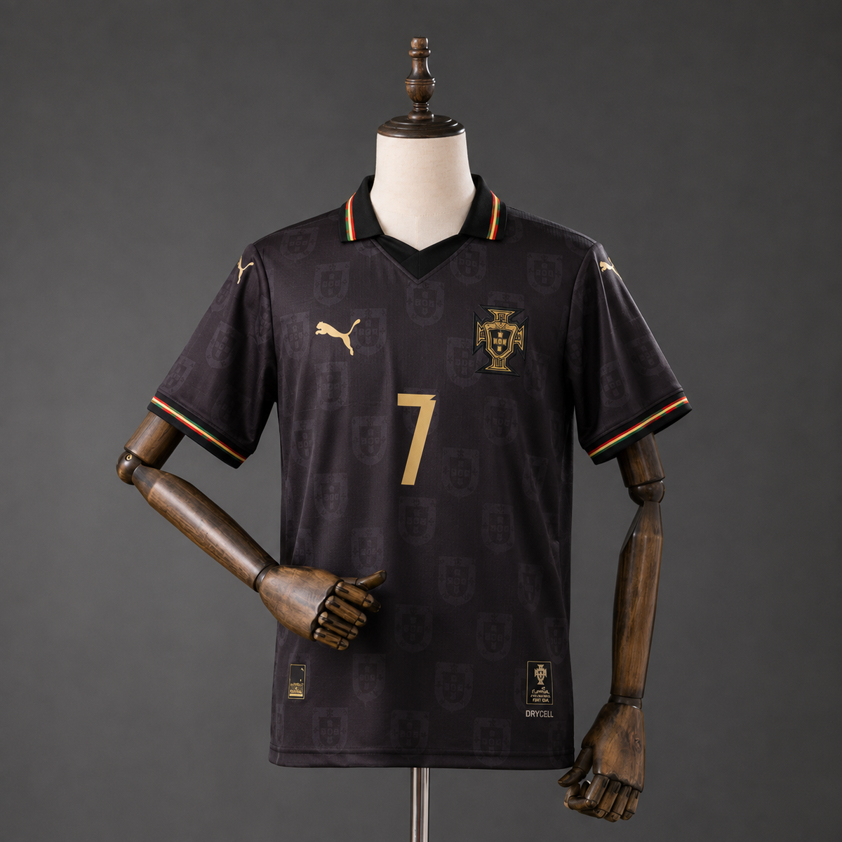 CRISTIANO RONALDO PORTUGAL PANTHERA NEGRA KIT PREMIUM EMBROIDERY