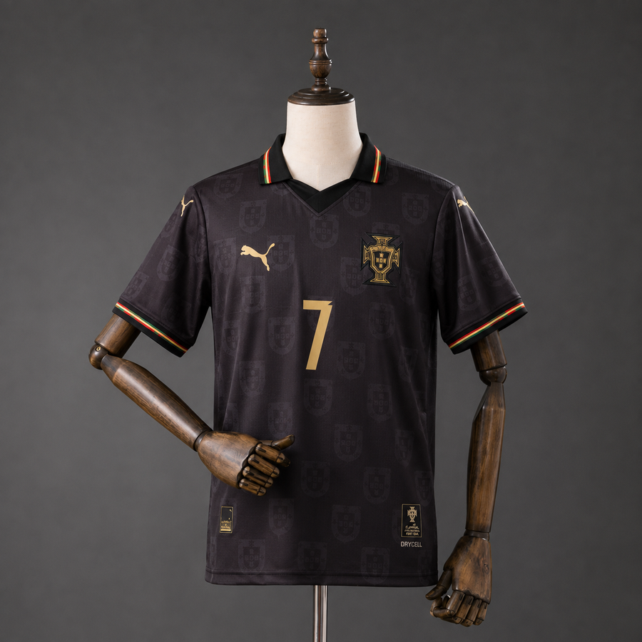 CRISTIANO RONALDO PORTUGAL PANTHERA NEGRA KIT PREMIUM EMBROIDERY