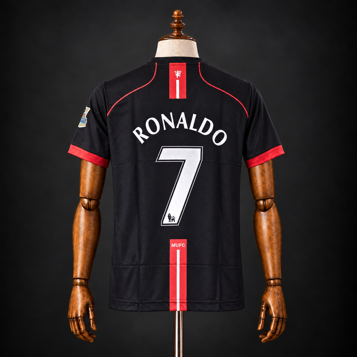 CRISTIANO RONALDO MANCHESTER UNITED 2007 - 08 AWAY KIT PREMIUM EMBROIDERY