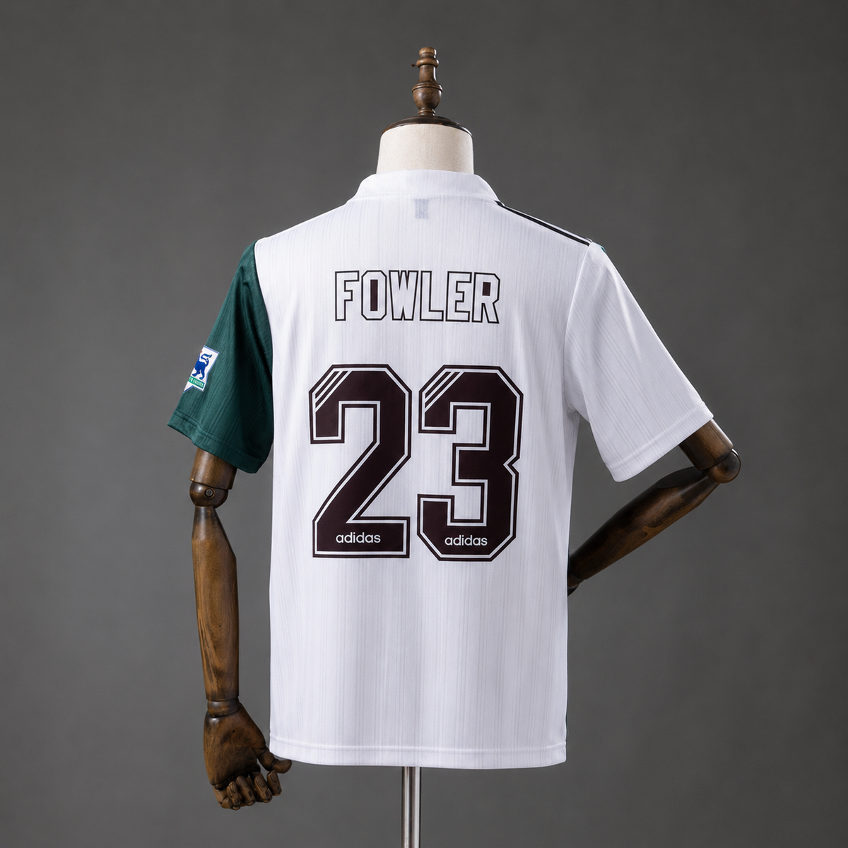 FOWLER LIVERPOOL 1995 - 96 AWAY KIT PREMIUM EMBROIDERY